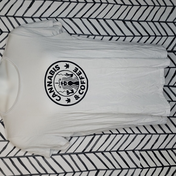 Tops - Cannabis & Coffee tshirt